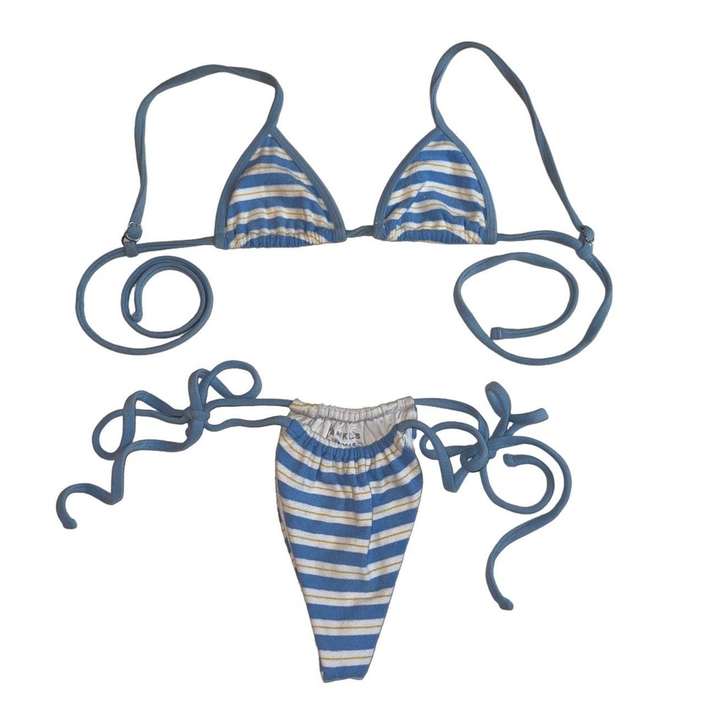 Frankies Bikinis Ashbury Stripe Bikini Set - Size S/M